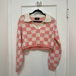 Medium checkered sweater from Cider :)
